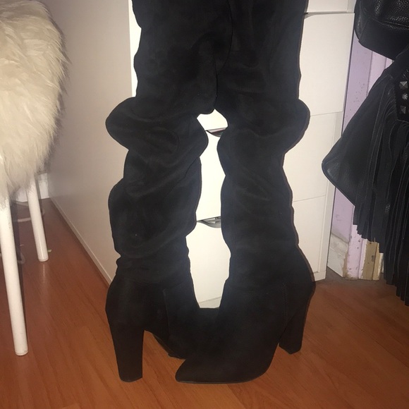 Shoes - Black Over the Knee Boots Shoes - Black Over the Knee Boots